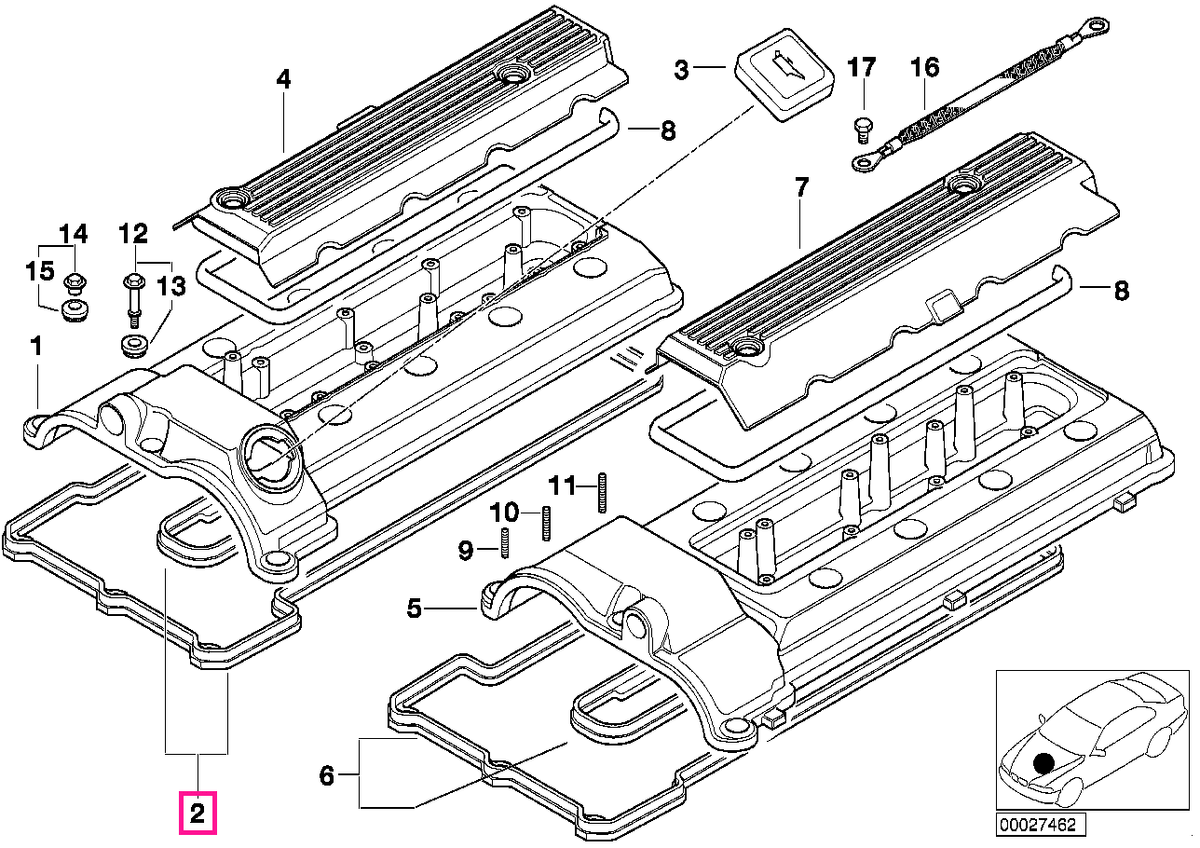 11120001269 Garnitura profilata ZYL.1-4 - BMW