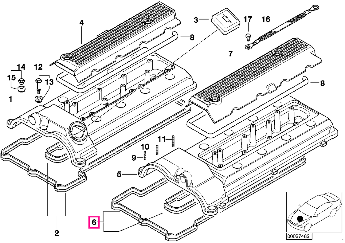 11120001278 Garnitură profilată ZYL.5-8 - BMW