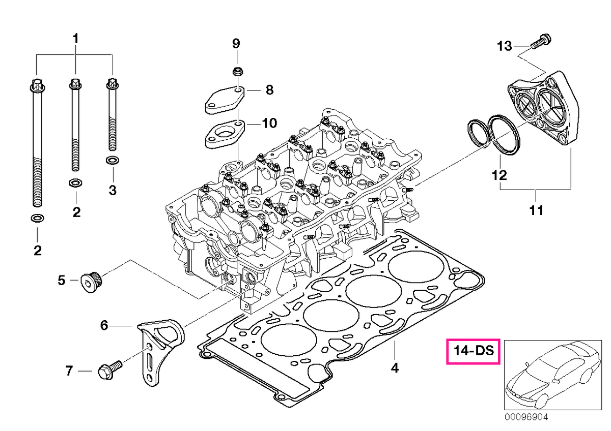 11120143667 Set garnituri chiulas, fara azbest - BMW