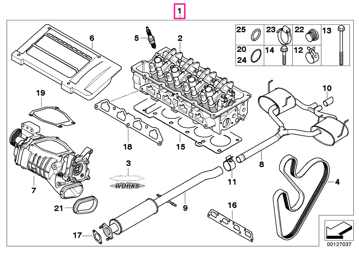 11120302673 Kit tuning J. COOPER WORKS - BMW - Mini