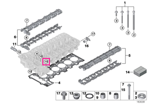 11120392547 Set șuruburi aluminiu chiulasă - BMW