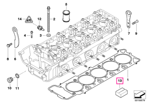 11120392976 Set garnituri chiulasă fără azbest - BMW
