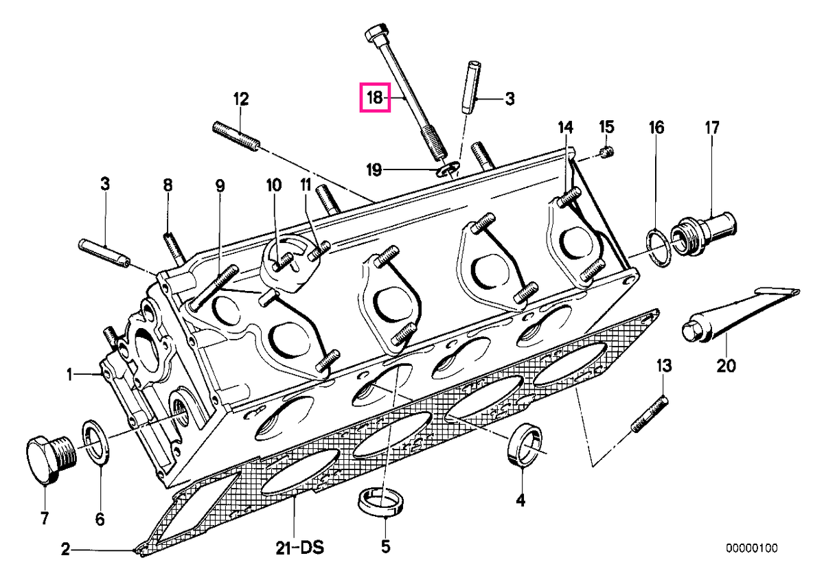 11120621144 Surub M12X156 - BMW