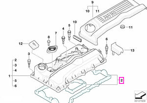 11121035078 Garnitura capac chiulasa - BMW Seria 1 E87, Seria 3 E90 E91, X3 E83