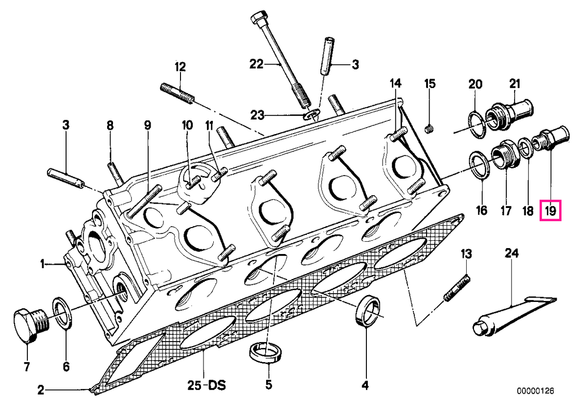 11121250746 Conector M22X1,5/22MM - BMW