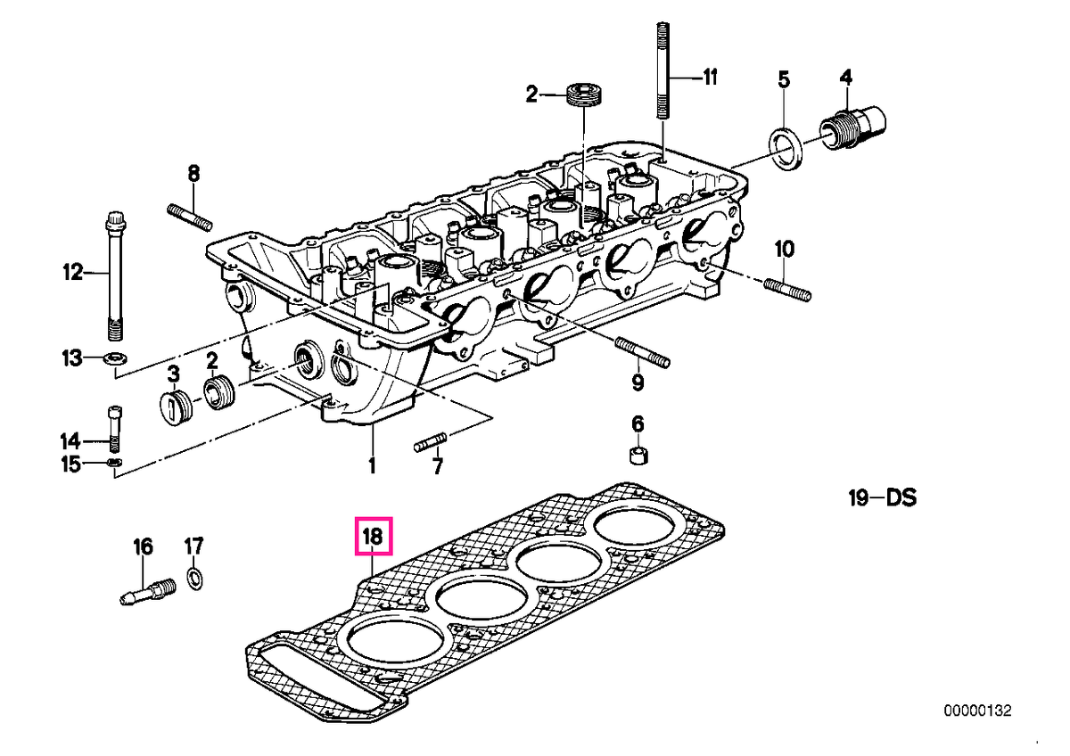 11121310460 Garnitură chiulasă 2,3L 94,5MM - BMW