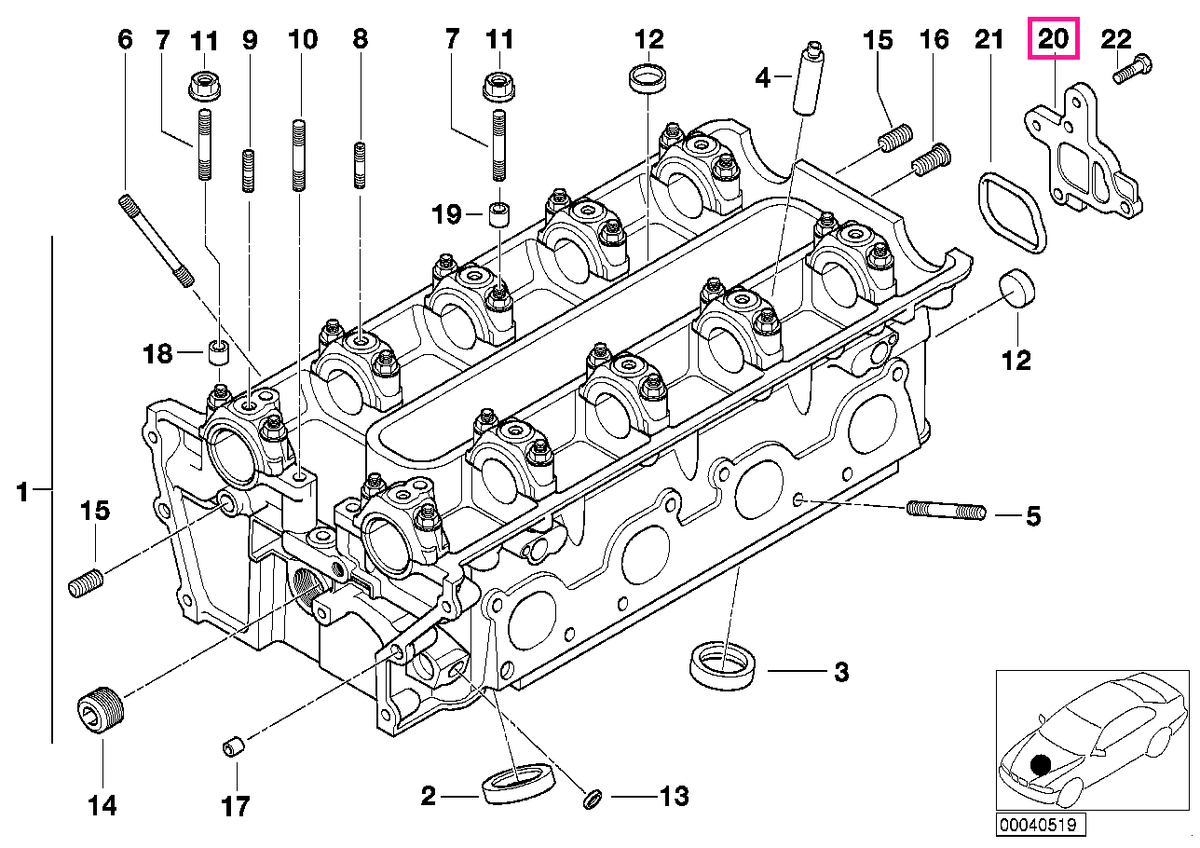 11127830118 Capac ZYL. 1-4 - BMW