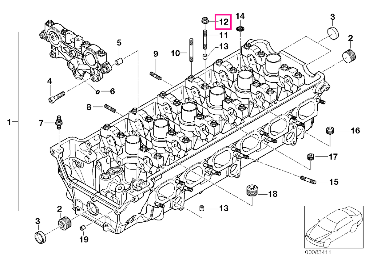 11127838136 Hex nut