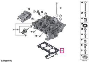 11127934598 Garnitură chiulasă 0,70MM - BMW
