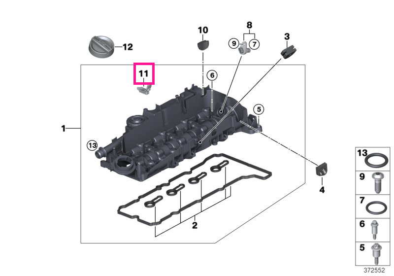 11128574790 Decoupling element - BMW