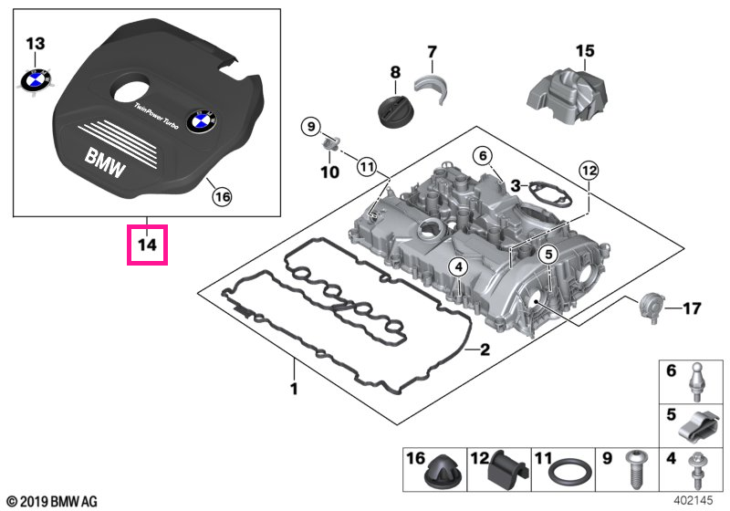11128601632 Capac acustic - BMW