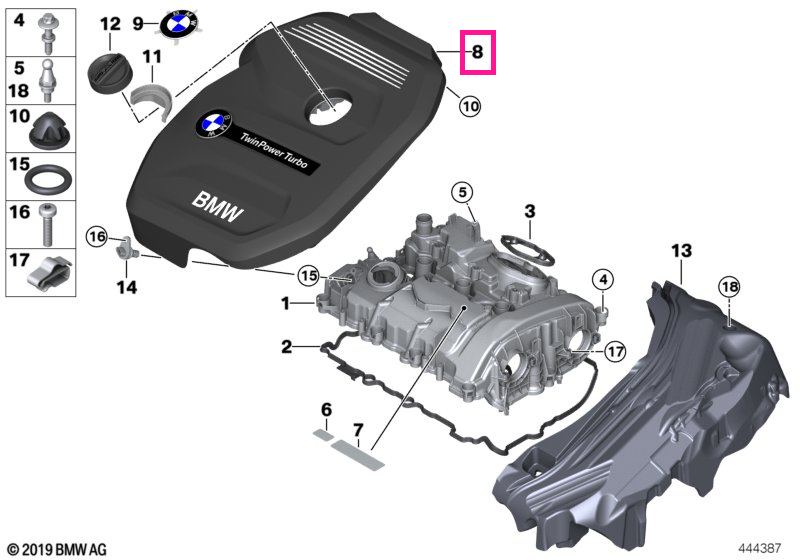 11128602967 Capac acustic - BMW