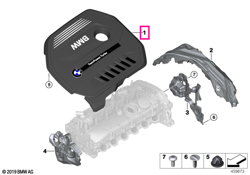 11128616573 Capac motor - BMW