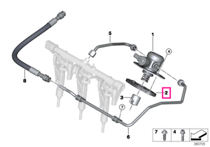 11128618520 Garnitura pompa combustibil / capac culbutori - BMW Seria 1, Seria 2, Seria 3, Seria 4, Seria 5, Seria 6, Se