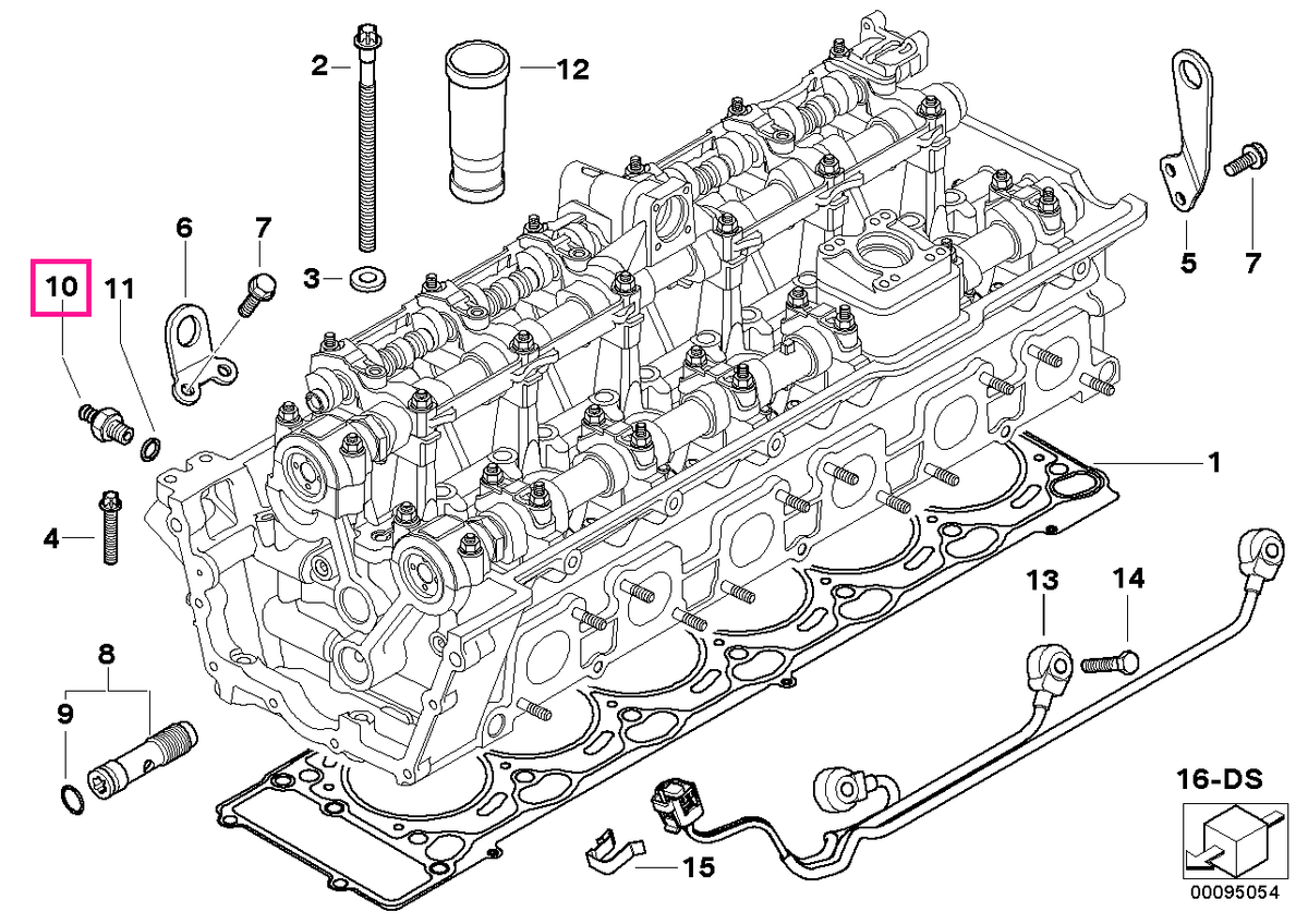 11128626647 Connection fitting, micro-encapsulated M8X1 - BMW