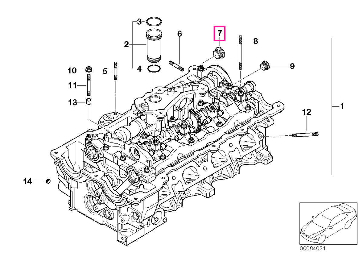 11128648649 Dop surub hexagon interior, M18X1,5 - BMW