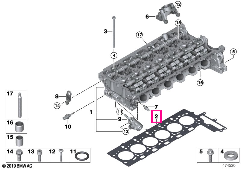 11128654268 Garnitură chiulasă, 0,70MM - BMW