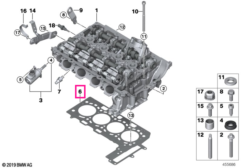 11128654272 Garnitură chiuloasă 0,70MM - BMW