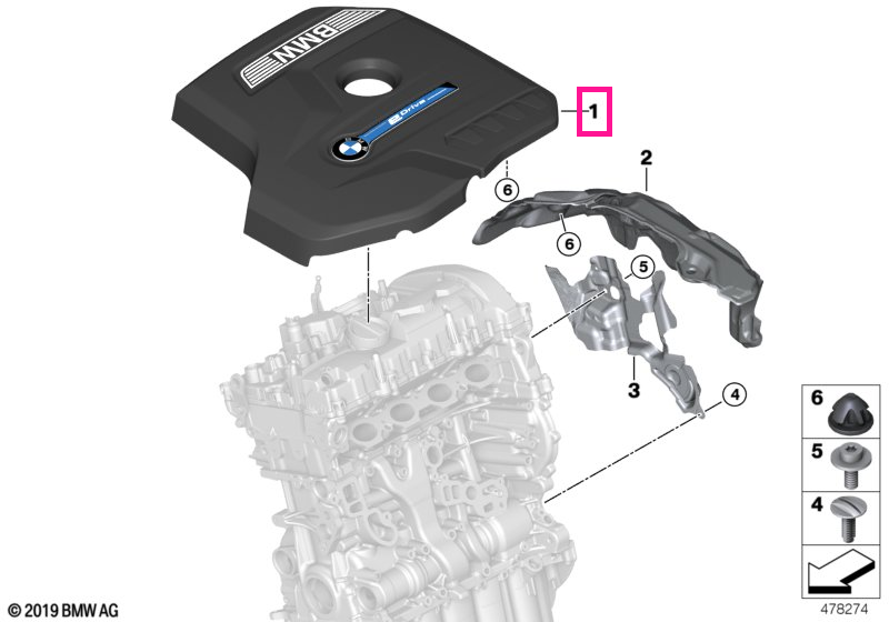 11128657055 Capac motor - BMW