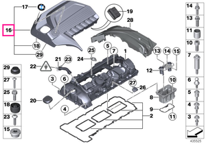 11128658460 Capac motor - BMW