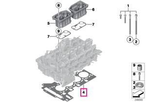 11128676519 Garnitură chiulasă fără azbest 0,70MM - BMW