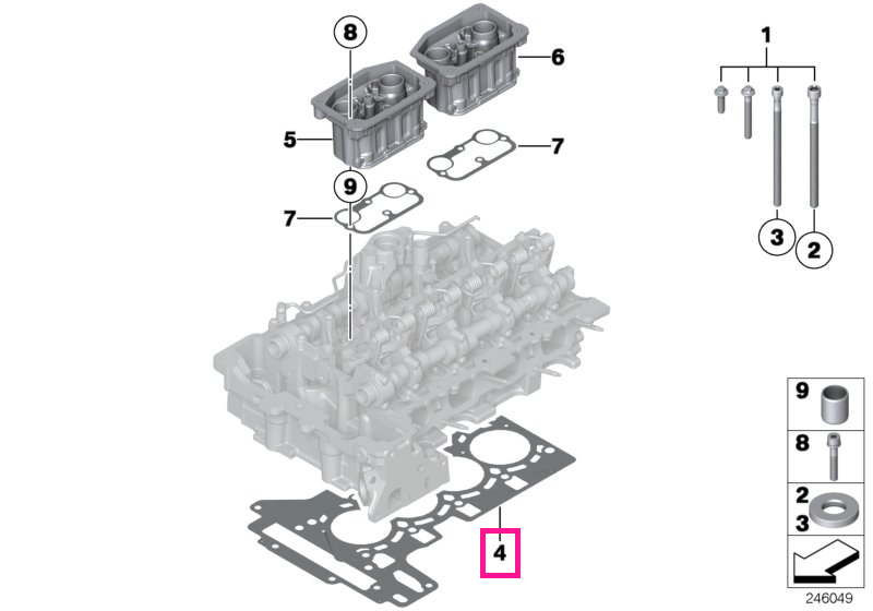 11128676519 Garnitură chiulasă fără azbest 0,70MM - BMW