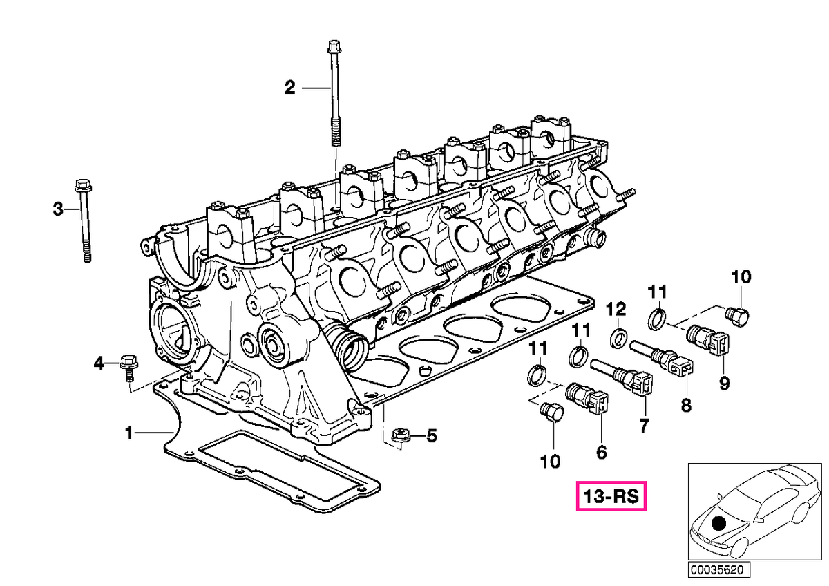 11129070058 Set garnituri chiulasă fără azbest - BMW