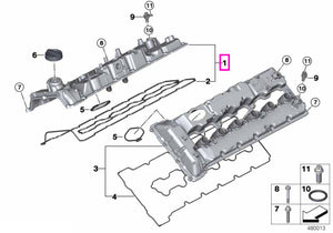 11129453761 Capac chiulasa, cilindrii 1-6 - BMW Seria 7 G12