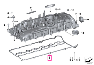 11129894803 Set garnituri capac chiulasa - BMW Seria 2 G42, Seria 3 G20 G21, Seria 4 G22 G23 G26, Seria 5 G30 G31, Seria
