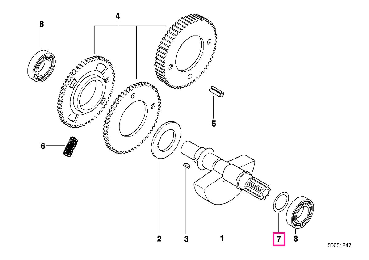 11272343078 Spacer 20,2X41X0,8 - BMW Motorrad