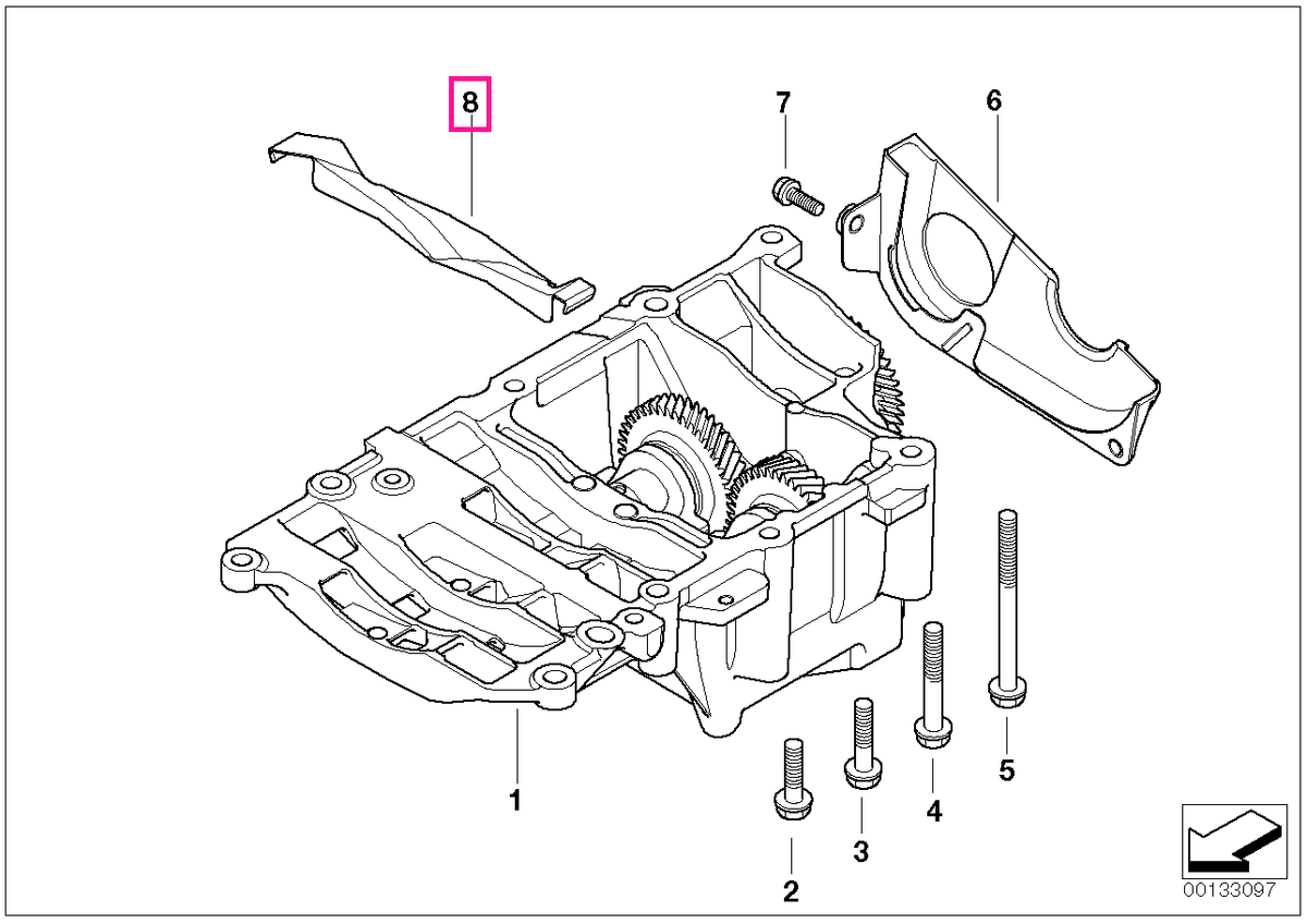 11277787517 Capac etaj sincronizor - BMW