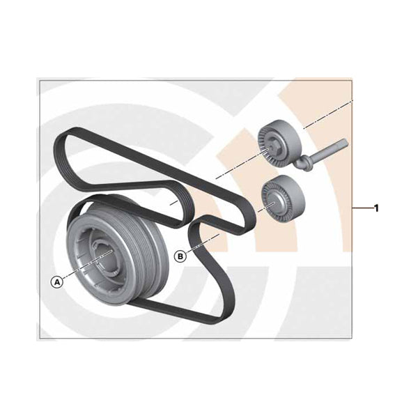 11282357310 Kit reparatie complet fulie vibrochen BMW Seria 3 E90, E91, E92; X3 E83