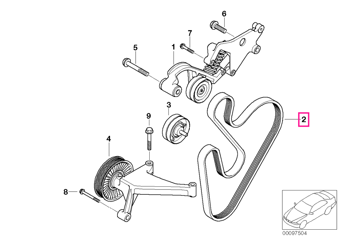 11287545120 Curea transmisie (6P X 1374) - Mini Cabrio R52, R53