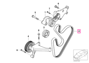 11287545120 Curea transmisie (6P X 1374) - Mini Cabrio R52, R53