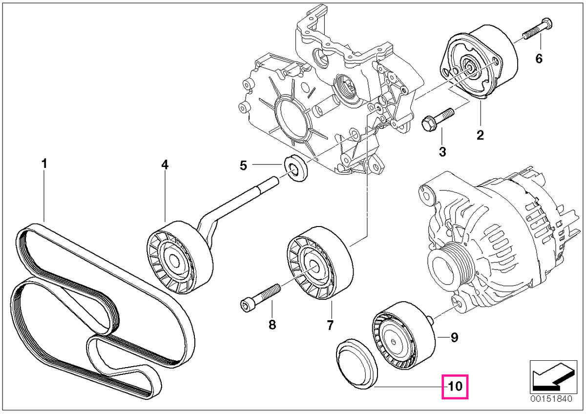 11287802206 Capac protectie rola - BMW