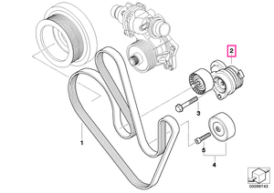 11287806252 Intinzator curea transmisie - BMW Seria 7 E65