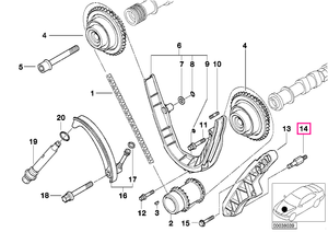 11311436684 Știft rulment inferior - BMW