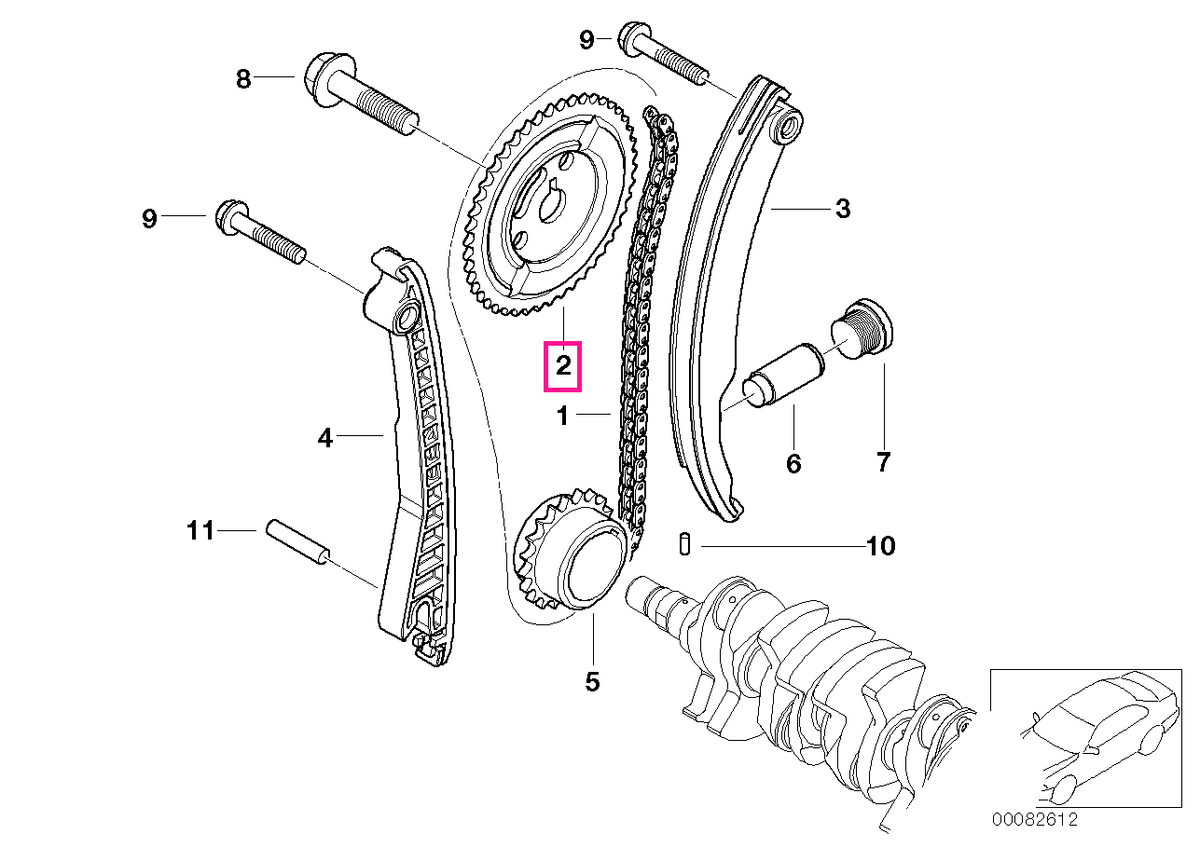 11311485403 Pinion ax came - BMW - Mini