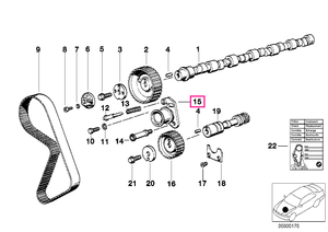11311711154 Adjusting pulley - BMW