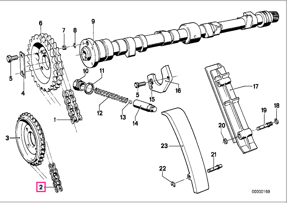 11311716987 Timing chain EINFACHKETTE - BMW