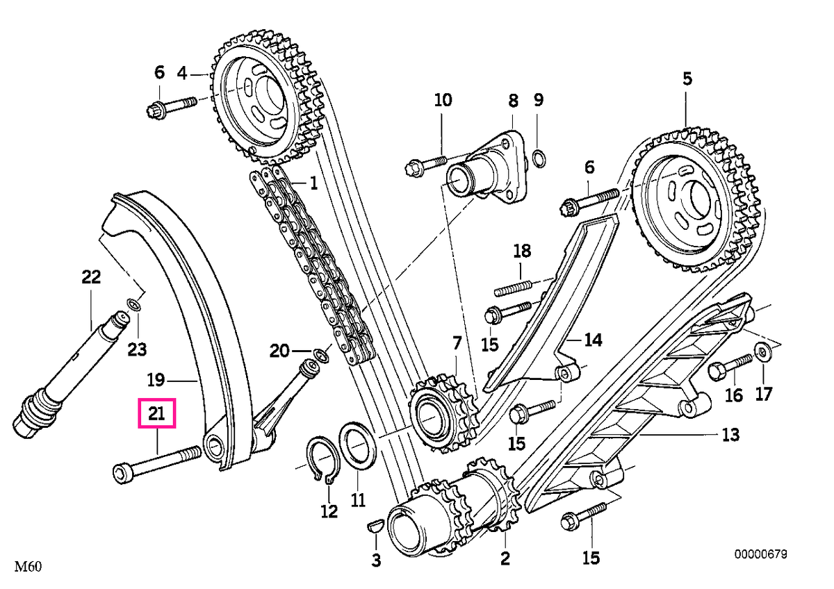 11311741254 Torx Bolt M10X60 - BMW