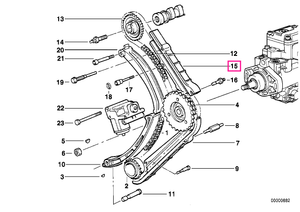 11312243180 Șină ghidare - BMW