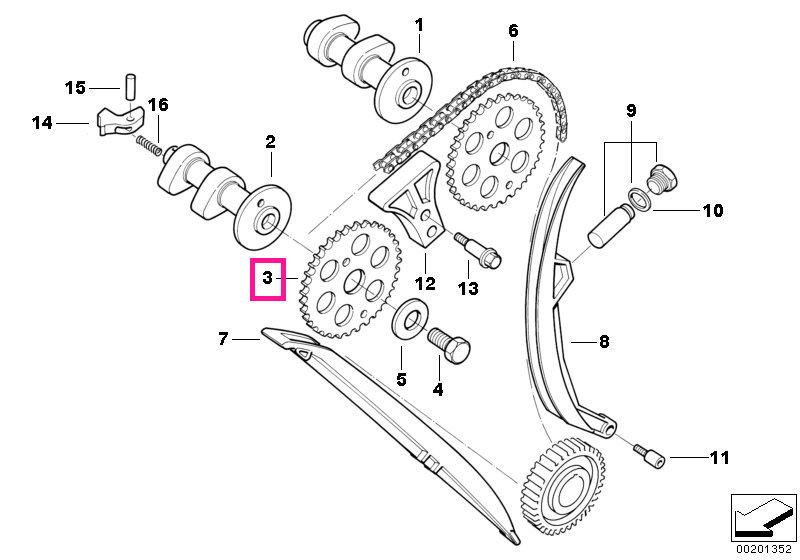 11312343083 Pinion 34 - BMW Motorrad