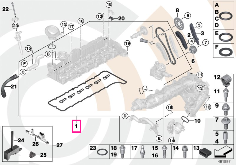11312452822 Kit reparatie lant distributie superior - Value Line - BMW Seria 3 E90, E91, E92, E93, Seria 5 F07, F10, F11