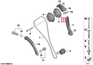 11317504455 Surub Torx M8X38 - BMW