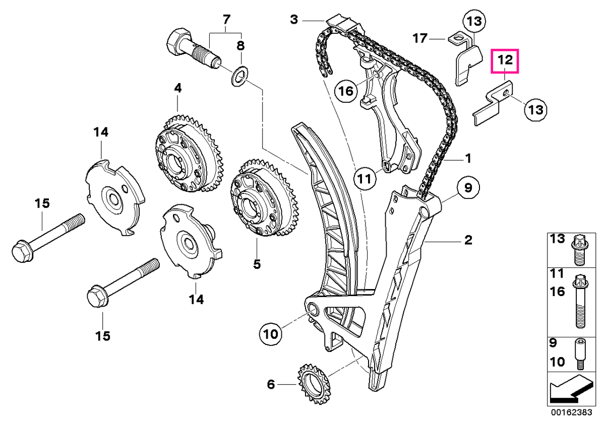11317506365 Element conduc.lant - BMW