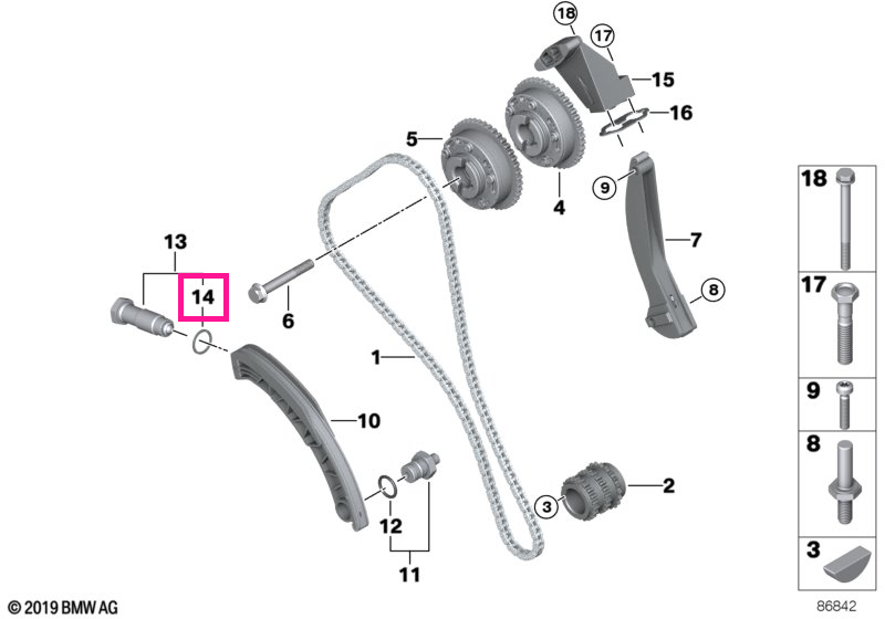 11317507432 O-ring (garnitura) A22X27 - BMW