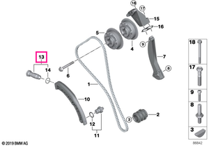 11317525387 Întinzător lanț - BMW
