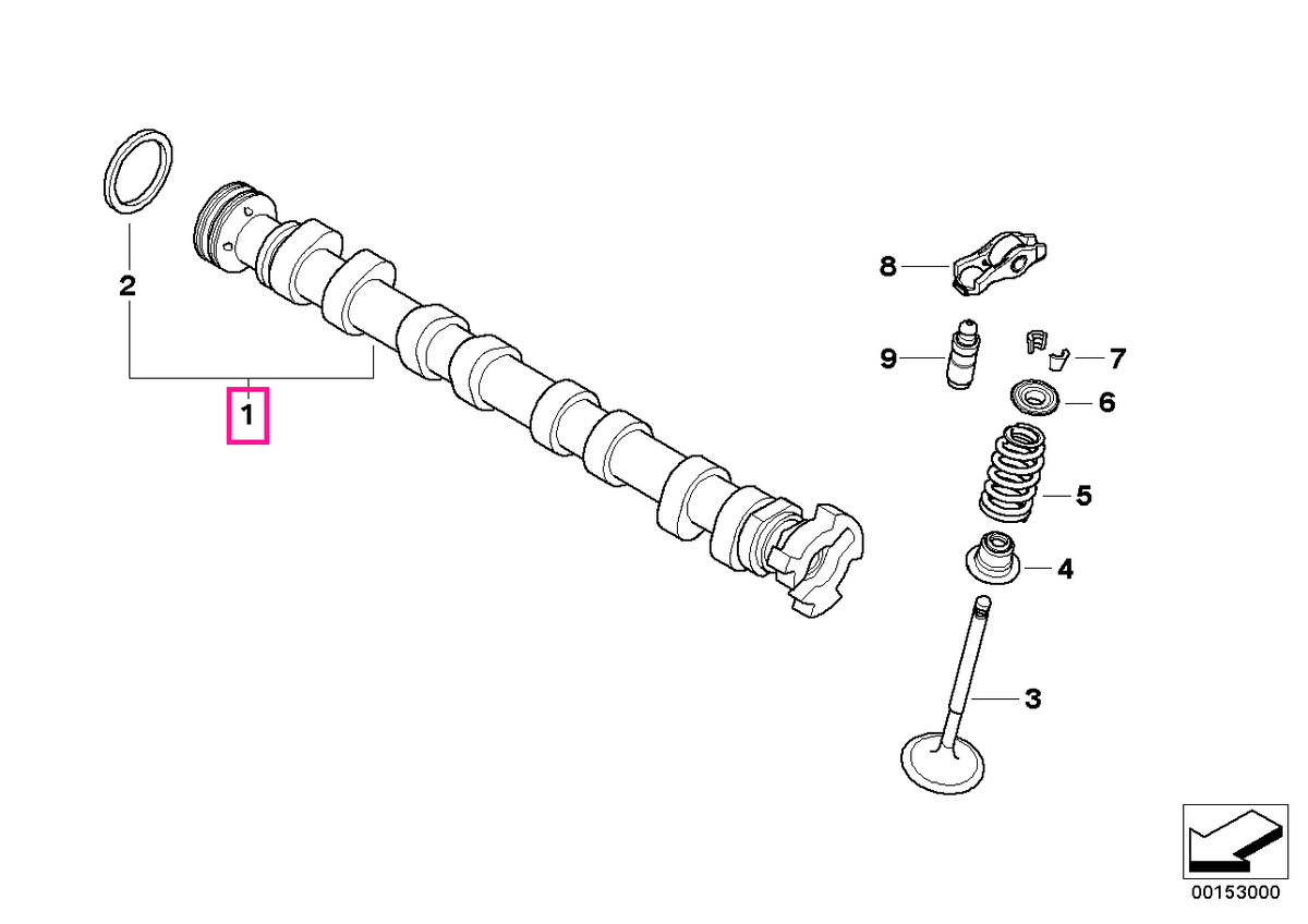 11317587755 Ax cu came, admisie - Mini Cabrio R57, Clubman R55, Countryman R60, Coupe R58, Paceman R61, Roadster R59, R5