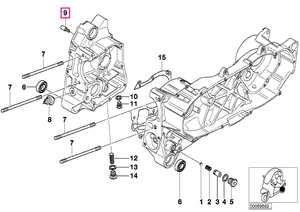 11317676592 Șurub rulment M6X31-MK - BMW Motorrad